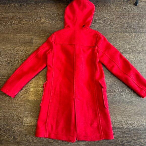 J.W.‎ Anderson x Uniqlo Red Hooded Duffle Coat - Size XS - Picture 9 of 10